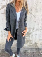 Wool Single Breasted Long Coat - Image 7