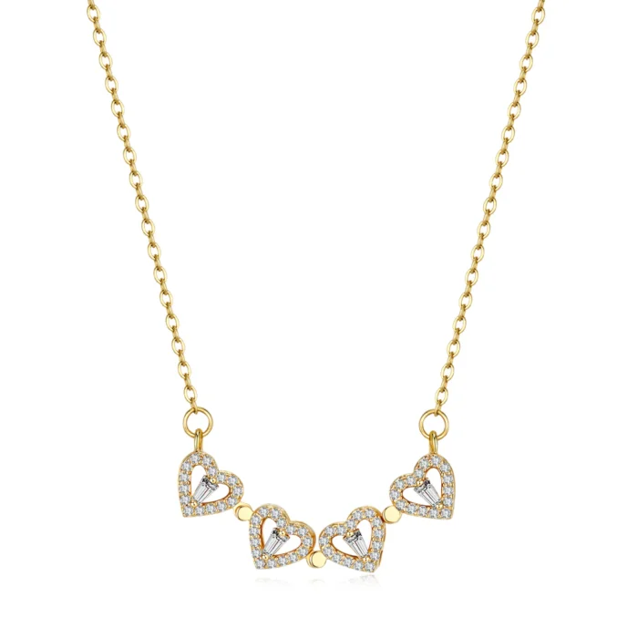 Clover Hearts Necklace - Image 2
